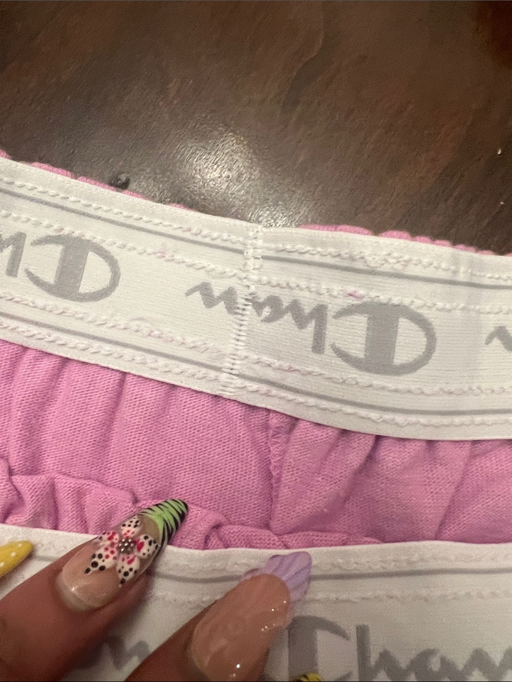 Champion Pink Elastic-Waist Athletic Shorts - Picture 5 of 6